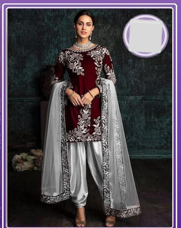 Zoya Silk Suit-Aarasta